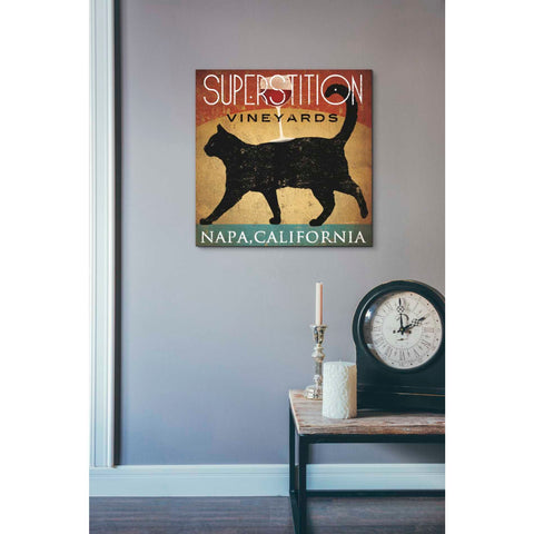 Image of 'Superstition Vineyards Cat' by Ryan Fowler, Canvas Wall Art,18 x 18