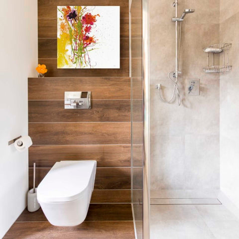 Image of 'Flower Tango on White' by Jan Griggs, Giclee Canvas Wall Art