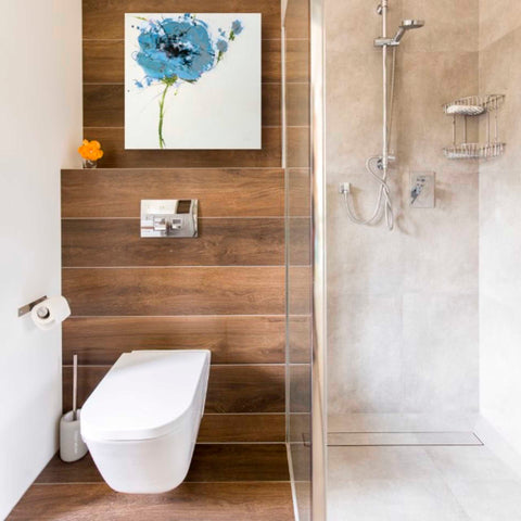 Image of 'Turquoise Poppy Master on White' by Jan Griggs, Giclee Canvas Wall Art