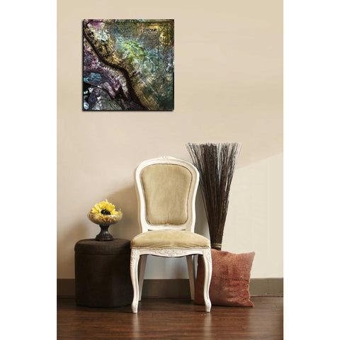 Image of 'Earth As Art: Iraqi Emplacement' Canvas Wall Art,18 x 18