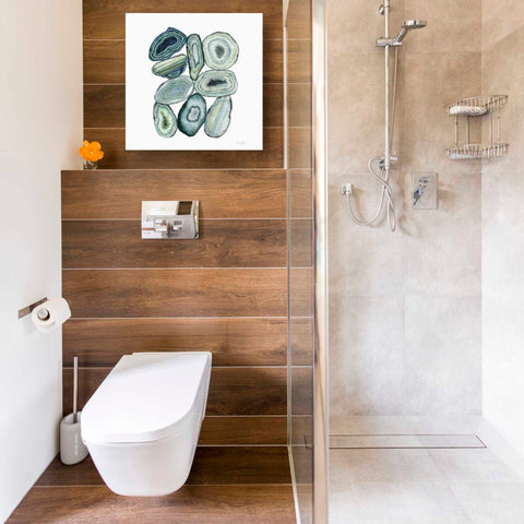 Image of 'Stacked Agate II' by Grace Popp Canvas Wall Art,18 x 18