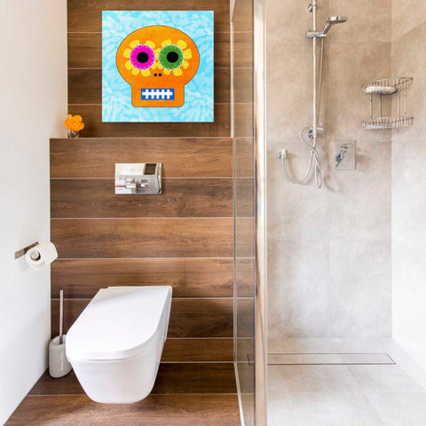 Image of 'Day Of The Dead IV' by Linda Woods, Canvas Wall Art,18 x 18