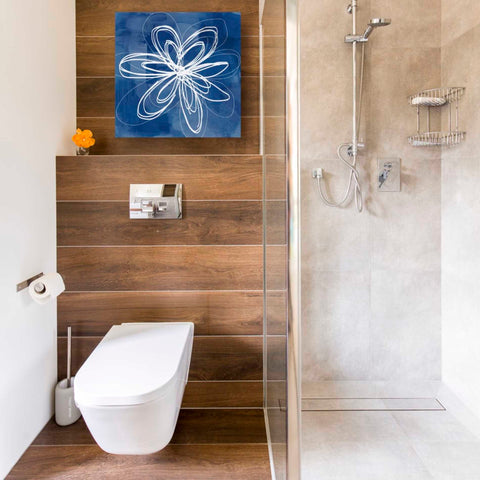 Image of 'Painted Sky Flower' by Linda Woods, Canvas Wall Art,18 x 18