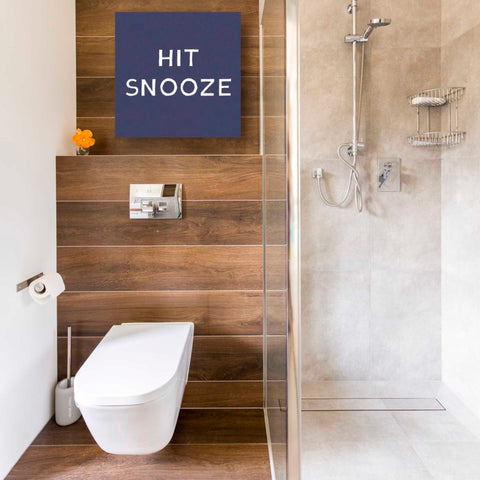 Image of 'Hit Snooze' by Linda Woods, Canvas Wall Art,18 x 18