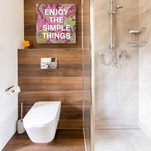 Image of 'Enjoy The Simple Things' by Linda Woods, Canvas Wall Art,18 x 18