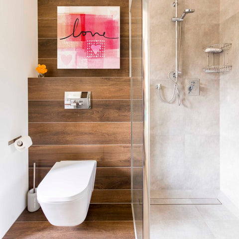 Image of 'Love I' by Linda Woods, Canvas Wall Art,18 x 18