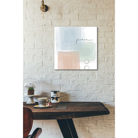 Image of 'Peace' by Linda Woods, Canvas Wall Art,18 x 18