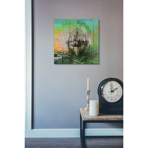 Image of 'Ship Builders' by Elena Ray Canvas Wall Art,18 x 18