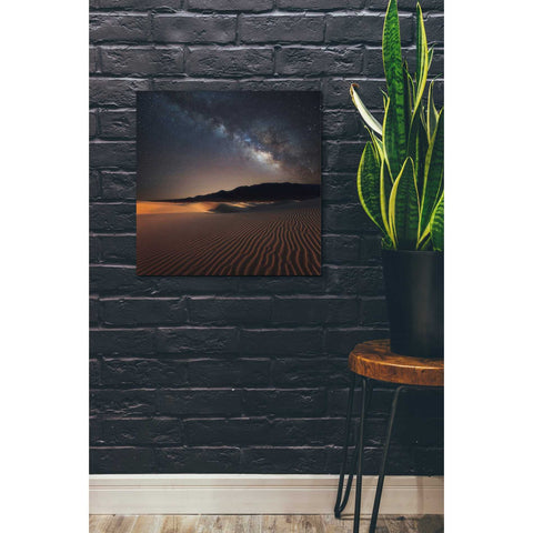 Image of 'Milky Way Over Mesquite Dunes' by Darren White, Canvas Wall Art,18 x 18