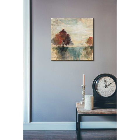 Image of 'Landscape Monotype II' by Silvia Vassileva, Canvas Wall Art,18 x 18