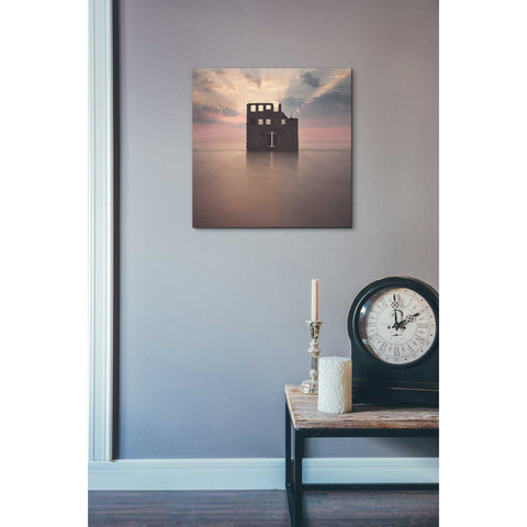 Image of 'Watercastle' by Dariusz Klimczak, Canvas Wall Art,18 x 18