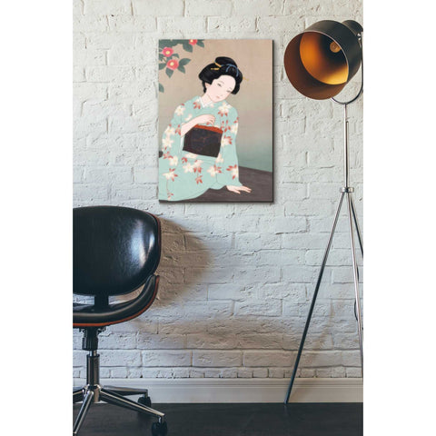 Image of 'Tsubaki' by Sai Tamiya, Canvas Wall Art,18 x 26