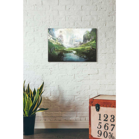 Image of 'Peaceful River' by Jonathan Lam, Canvas Wall Art,18 x 26