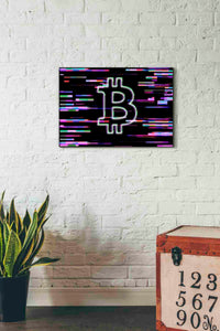 'Bitcoin Life' Canvas Wall Art,18x26