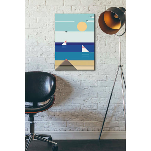 Image of 'Quiet Sea' by Antony Squizzato, Canvas Wall Art,18 x 26