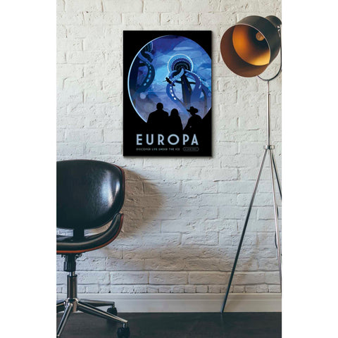 Image of 'Visions of the Future: Europa' Canvas Wall Art,18 x 26
