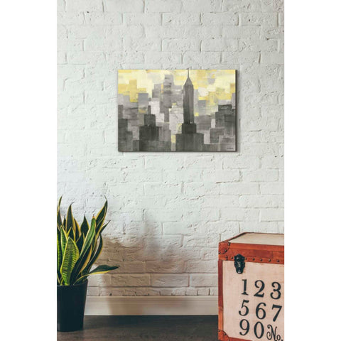 Image of 'City Blocks Neutral' by Albena Hristova, Canvas Wall Art,26 x 18