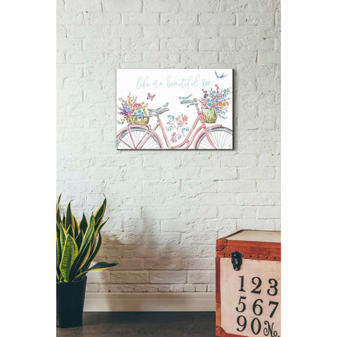 Image of 'Sparrow Spring III Light' by Daphne Brissonet, Canvas Wall Art,18 x 26