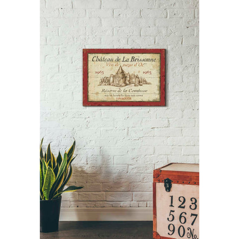 Image of 'French Wine Label I' by Daphne Brissonet, Canvas Wall Art,18 x 26