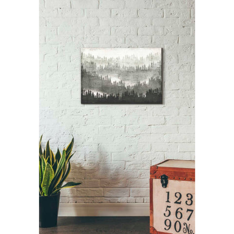 Image of 'Mountainscape Silver' by Michael Mullan, Canvas Wall Art,26 x 18