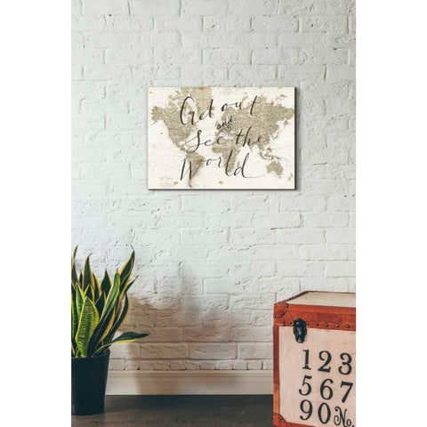 Image of 'Get Out and See the World' by Sara Zieve Miller, Canvas Wall Art,26 x 18