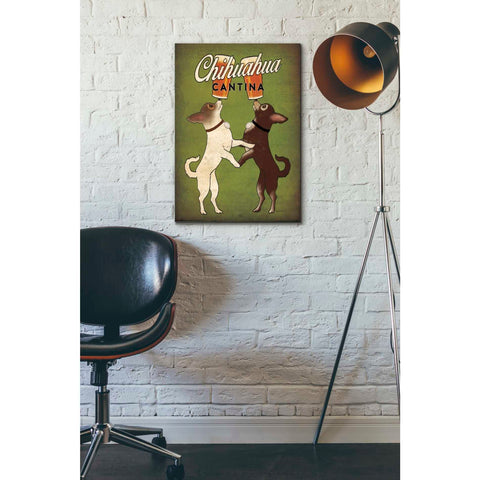 Image of 'Double Chihuahua v2' by Ryan Fowler, Canvas Wall Art,18 x 26
