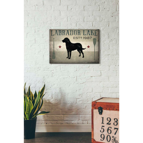 Image of 'Labrador Lake' by Ryan Fowler, Canvas Wall Art,18 x 26