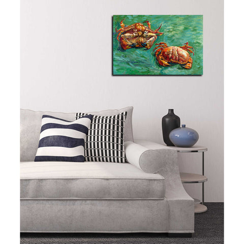 Image of 'Two Crabs' by Vincent Van Gogh Canvas Wall Art,18 x 26