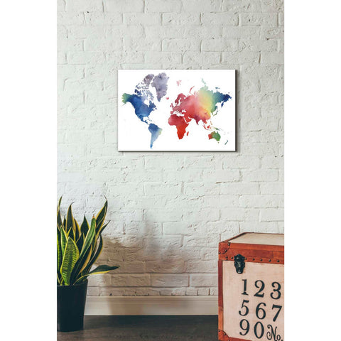 Image of 'Rainbow World' by Grace Popp Canvas Wall Art,26 x 18