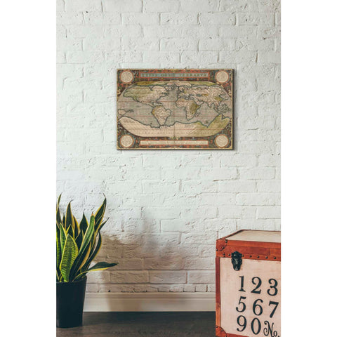 Image of 'Antique World Map 36x48' by Vision Studio Giclee Canvas Wall Art