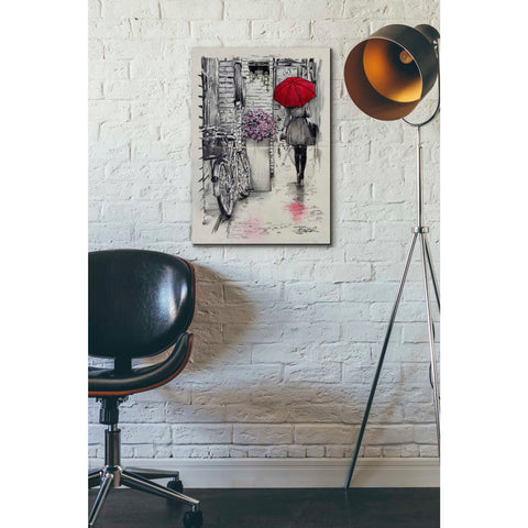 Image of 'Amsterdam Walk' by Loui Jover, Canvas Wall Art,18 x 26