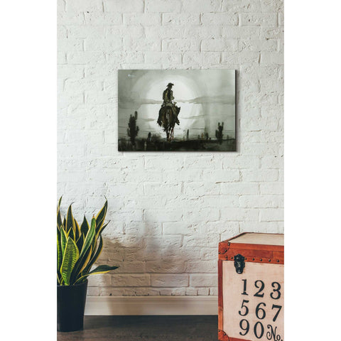 Image of 'Luna Vaquero' by Oscar Alvarez Pardo, Canvas Wall Art,18 x 26