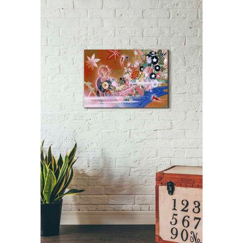 Image of 'Flowers Peacock' by Zigen Tanabe, Giclee Canvas Wall Art