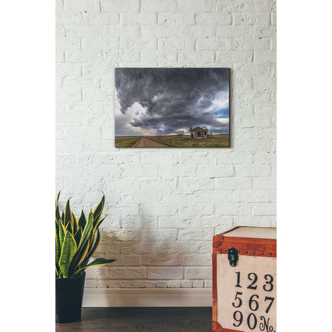 Image of 'Pawnee School Storm' by Darren White, Canvas Wall Art,18 x 26