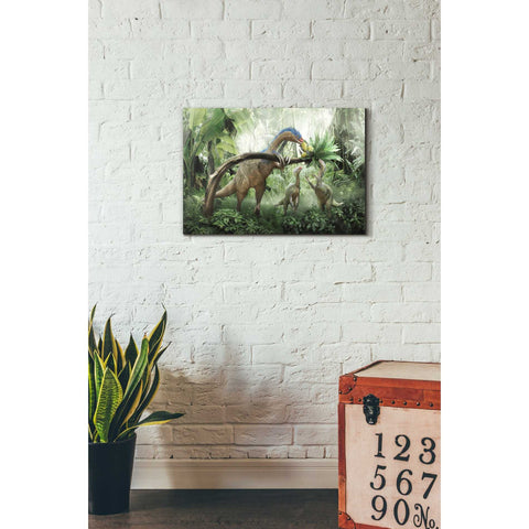 Image of 'Therizinosaurus' Canvas Wall Art,18 x 26