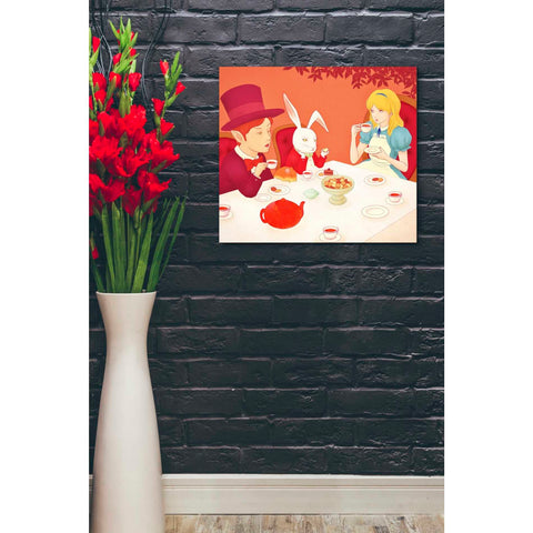 Image of 'Alice's Tea Party' by Sai Tamiya, Canvas Wall Art,24 x 20