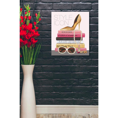 Image of 'Paris Style II Gold and Black' by Marco Fabiano, Canvas Wall Art,20 x 24