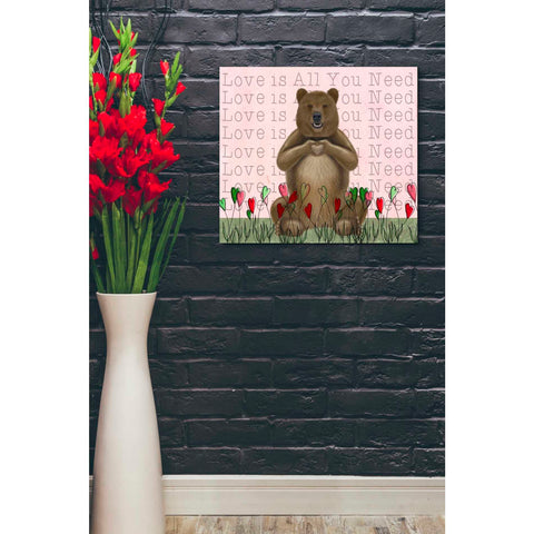 Image of 'Love is in the Air Collection A' by Fab Funky Giclee Canvas Wall Art