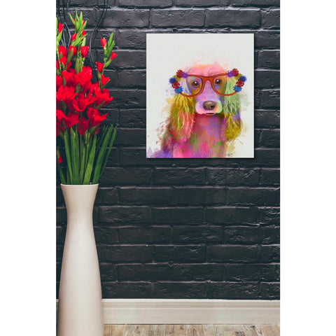 Image of 'Rainbow Splash Cocker Spaniel, Portrait' by Fab Funky Giclee Canvas Wall Art