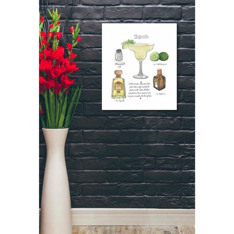 Image of 'Classic Cocktail - Margarita" by Naomi McCavitt. McCavitt Giclee Canvas Wall Art