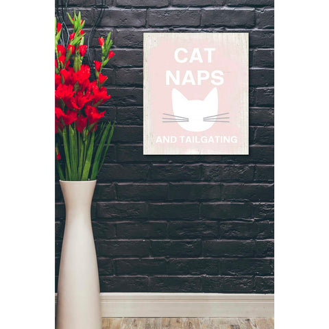 Image of 'Cat Naps And Tailgating' by Linda Woods, Canvas Wall Art,20 x 24