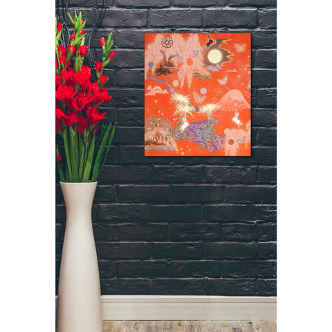 Image of 'Moon and Rabbit' by Zigen Tanabe, Giclee Canvas Wall Art