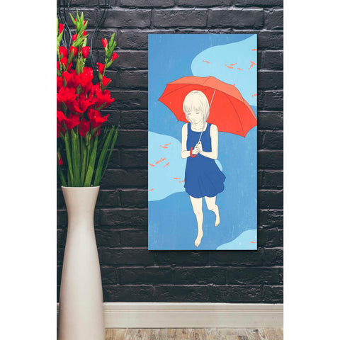 Image of 'Afternoon Fish' by Sai Tamiya, Canvas Wall Art,20 x 40