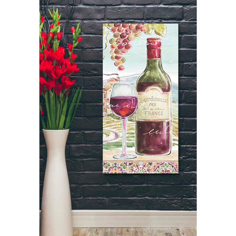 Image of 'Wine Country V' by Daphne Brissonet, Canvas Wall Art,20 x 40
