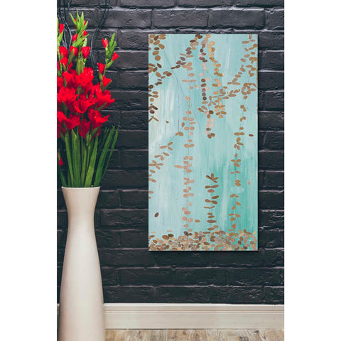 Image of 'Trailing Vines II Blue' by Candra Boggs, Canvas Wall Art,20 x 40