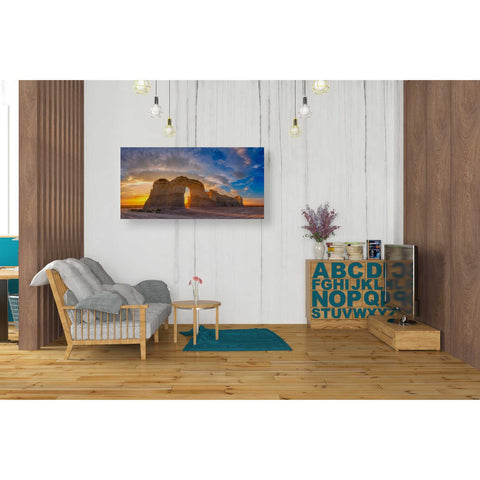 Image of 'Kansas Gold' by Darren White, Canvas Wall Art,20 x 40