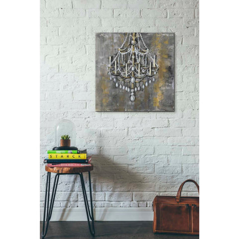 Image of 'Vintage Chandelier I' by Silvia Vassileva, Canvas Wall Art,26 x 26