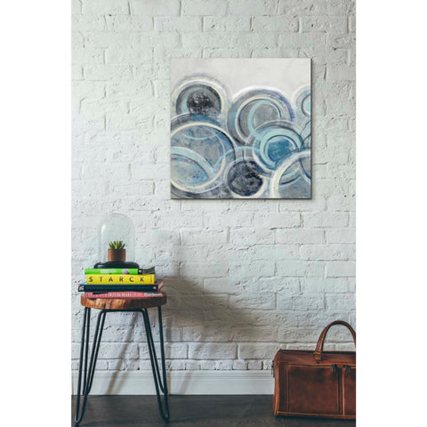 Image of 'Variation Blue Grey II' by Silvia Vassileva, Canvas Wall Art,26 x 26