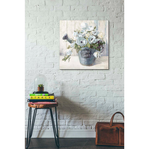 Image of 'Garden Blooms II Blue Crop' by Danhui Nai, Canvas Wall Art,26 x 26