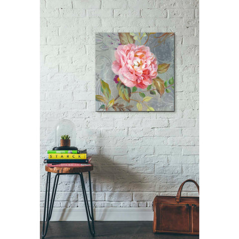 Image of 'Peonies and Paisley II' by Danhui Nai, Canvas Wall Art,26 x 26